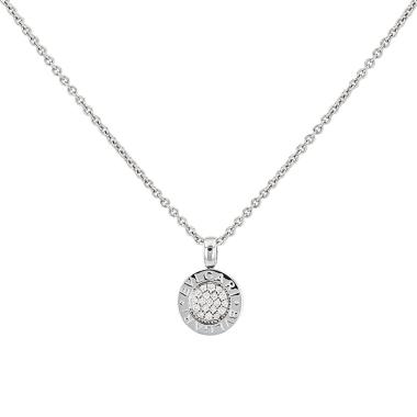 Colgante Bulgari Bulgari Bulgari de oro blanco y diamantes