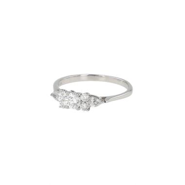 Bague Tiffany & Co Seven Stone en platine et diamants