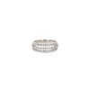 Anello Tasaki  in oro bianco e diamanti - 360 thumbnail