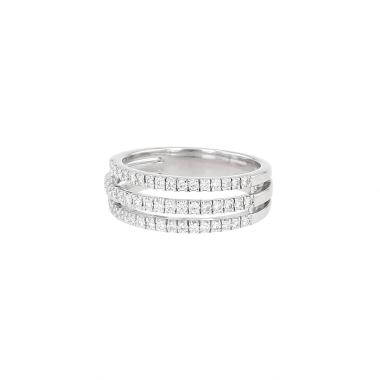 Bague Tasaki  en or blanc et diamants