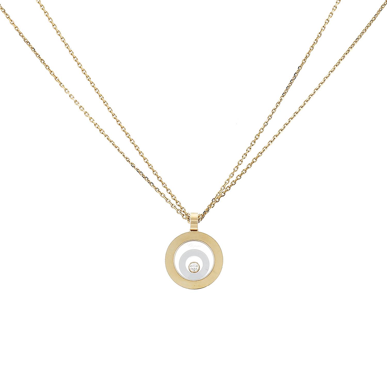 Collana Chopard Happy Spirit in oro giallo, oro bianco e diamante