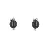 Pendientes Pomellato Capri de oro blanco, cerámica negro y diamantes - 00pp thumbnail