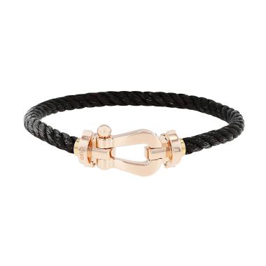 Bracelet Fred Force 10 grand modèle vinatge en or rose et acier