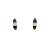 Paire de boucles d'oreilles Vintage  en or jaune, or jaune 14k, onyx et diamants - 00pp thumbnail