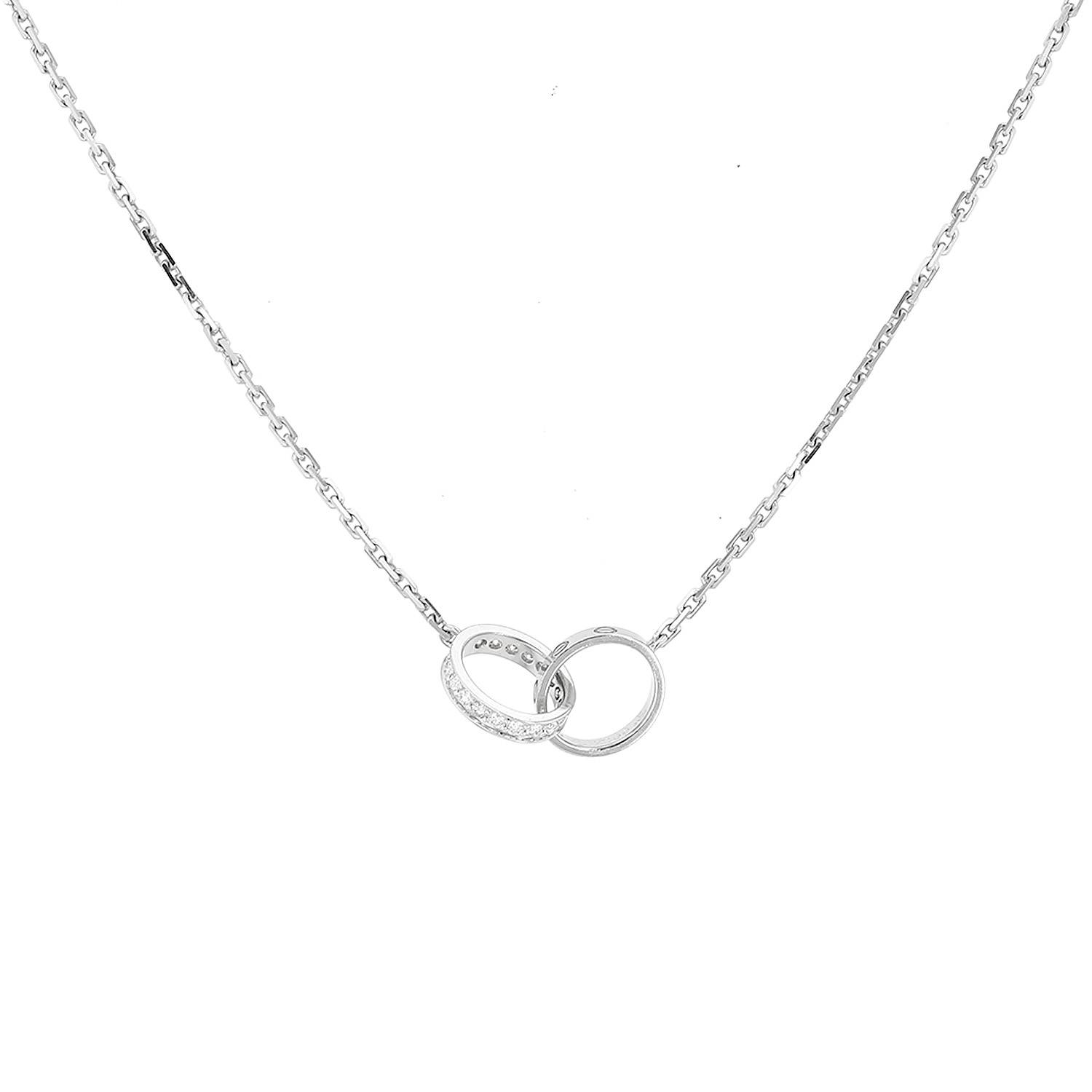Cartier Love necklace in white gold and diamonds