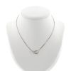 Collar Cartier Love de oro blanco y diamantes - 360 thumbnail