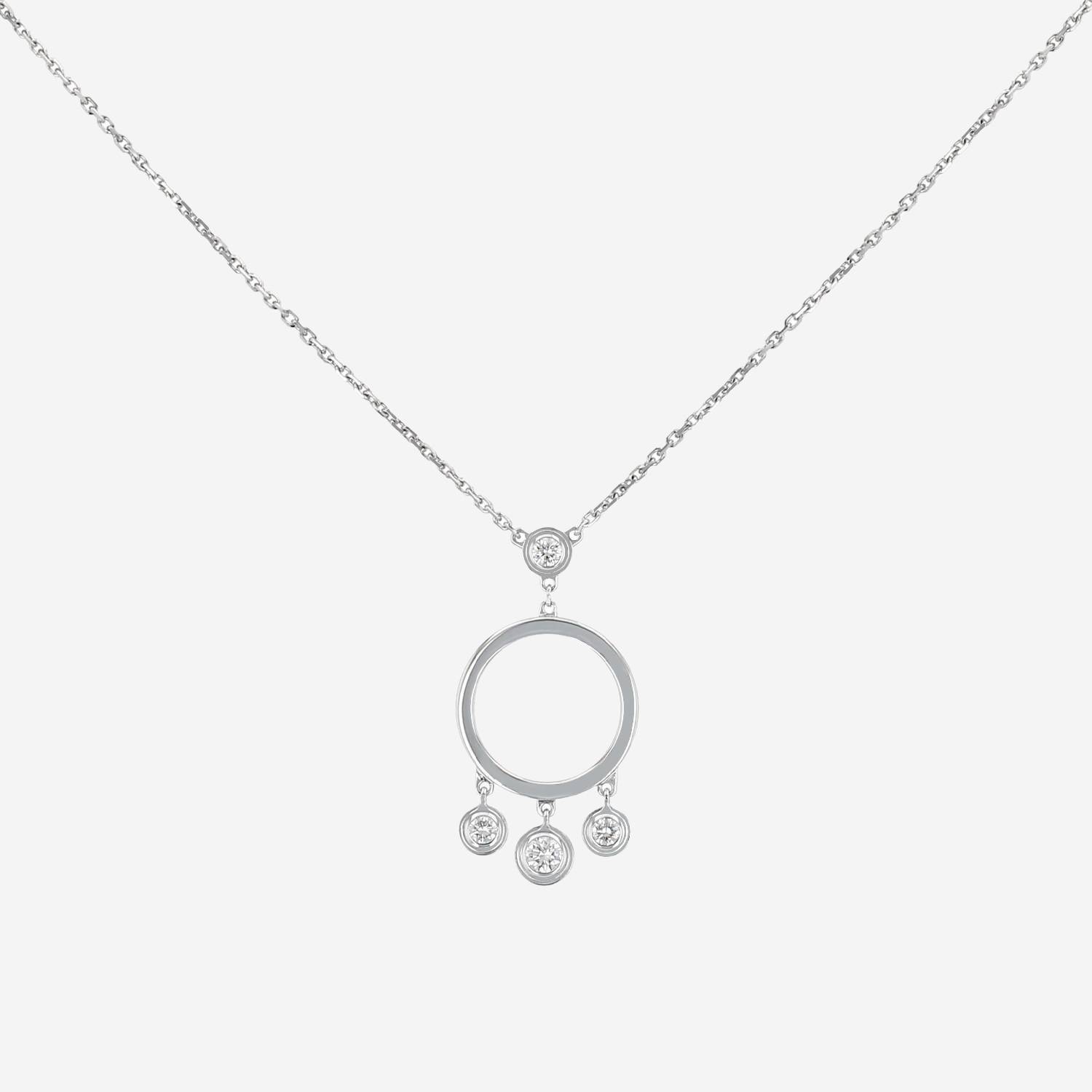 Collana Cartier Diamant Léger in oro bianco e diamanti