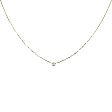 Collar Cartier Diamant Léger modelo pequeño de oro amarillo y diamante