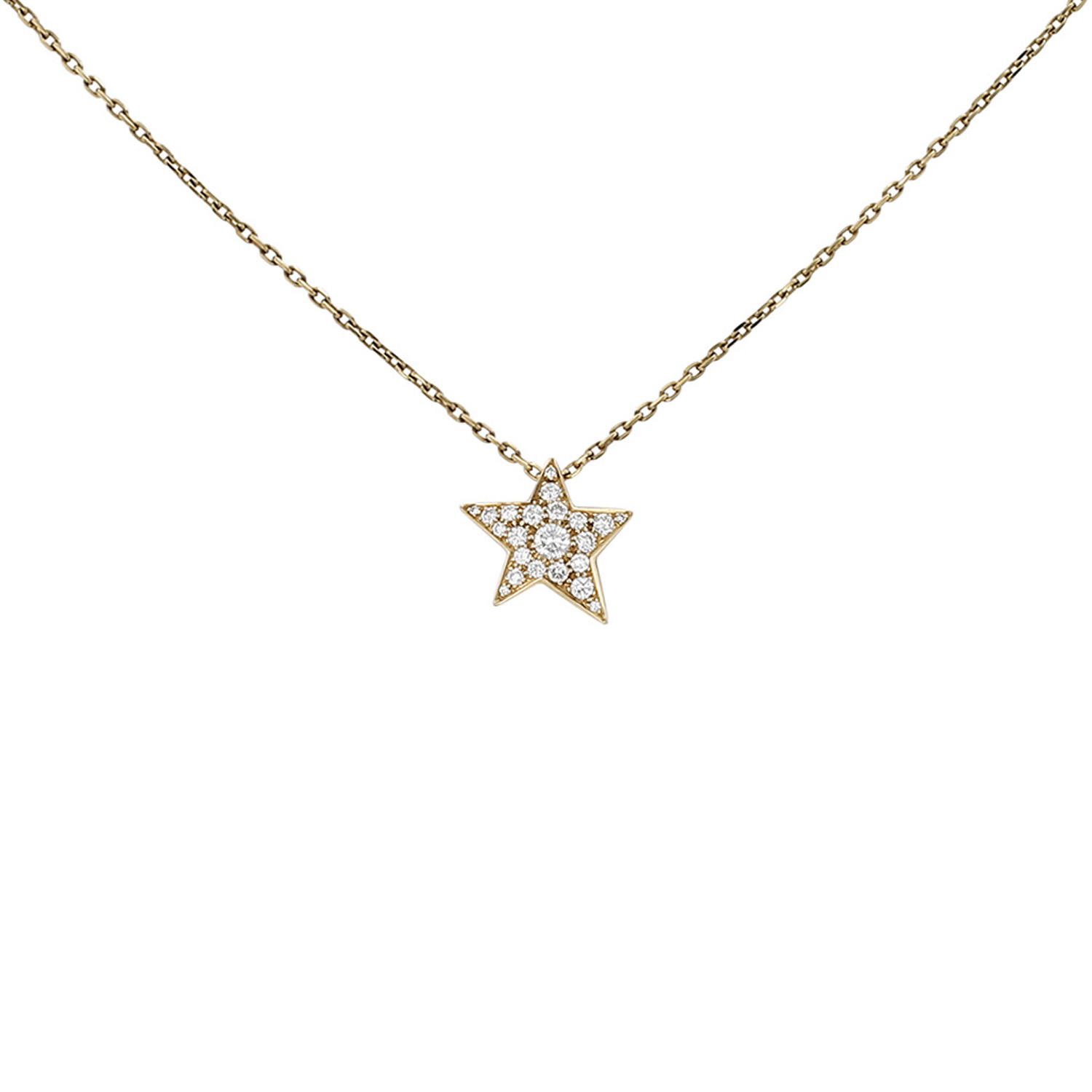 Chanel Comètes necklace in yellow gold and diamonds