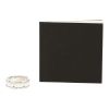 Flexible Chanel Ultra medium model ring in white gold, ceramic and diamonds - Detail D2 thumbnail