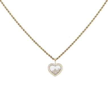 Collar Chopard Happy Diamonds de oro amarillo y diamantes