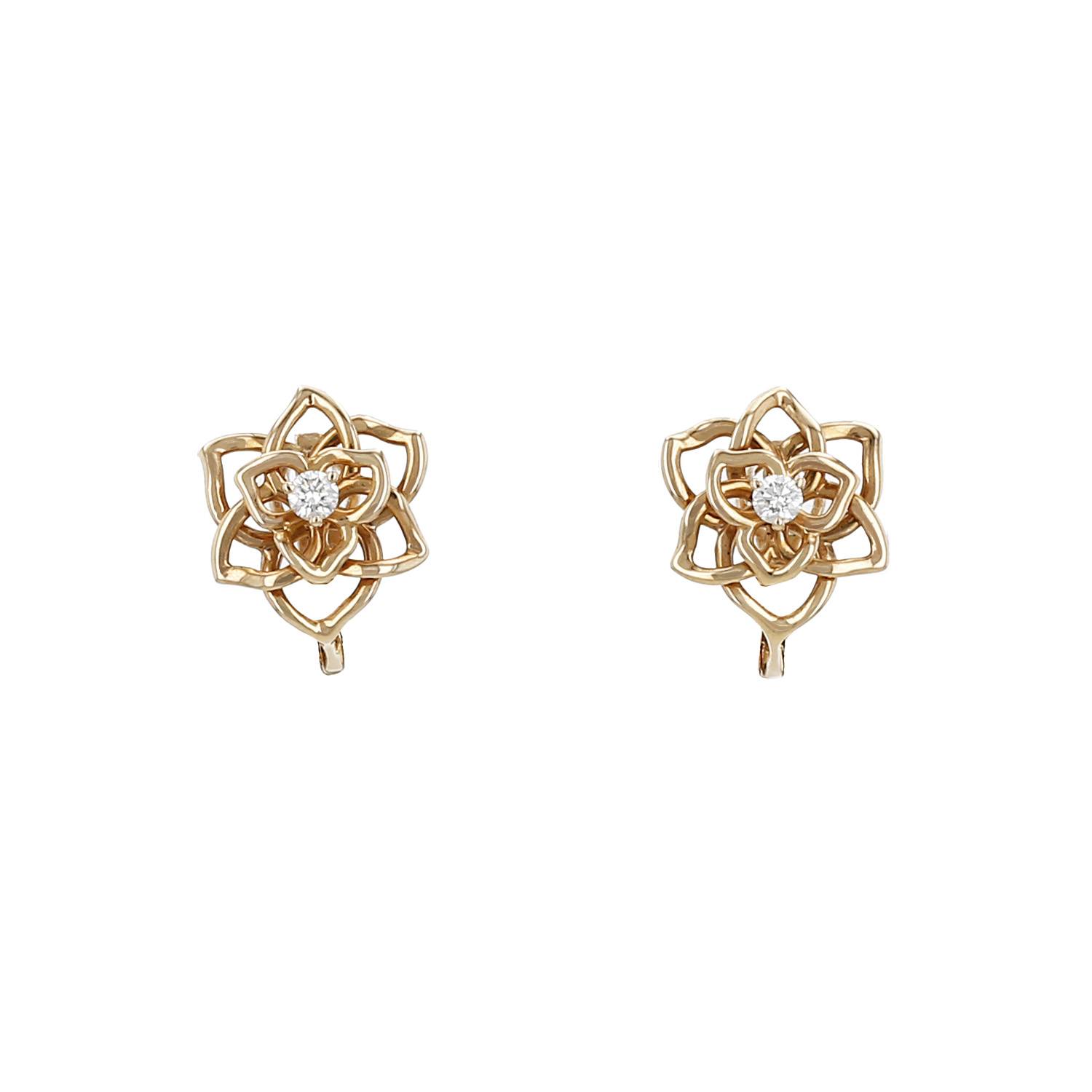 Pendientes Piaget Rose de oro rosa y diamantes