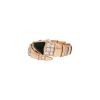 Anello Bulgari Serpenti Viper in oro rosa, onice e diamanti - 00pp thumbnail