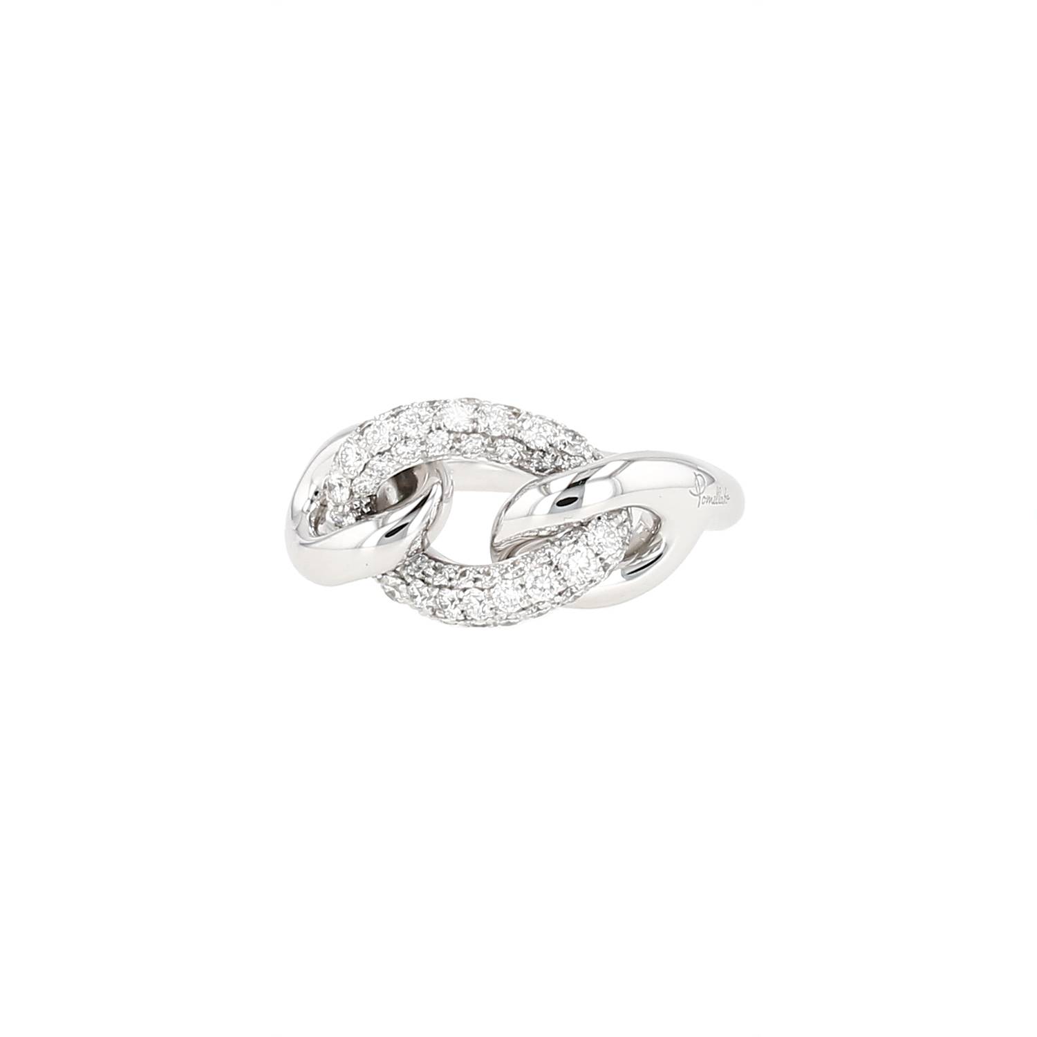 Anello Pomellato Catene in oro bianco e diamanti