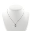 Collana Chopard Happy Diamonds Curve in oro bianco e diamanti - 360 thumbnail