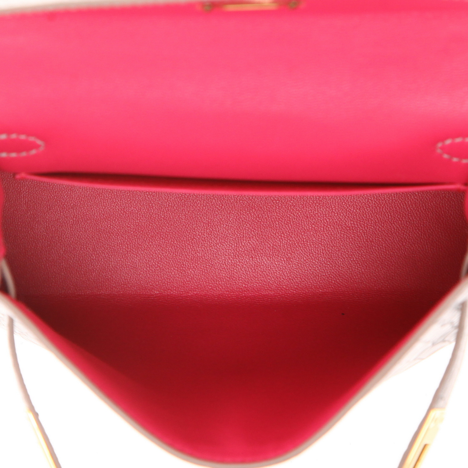 Bolso bandolera Hermès  Kelly 20 cm en aligátor Gris Perle - Detail D3