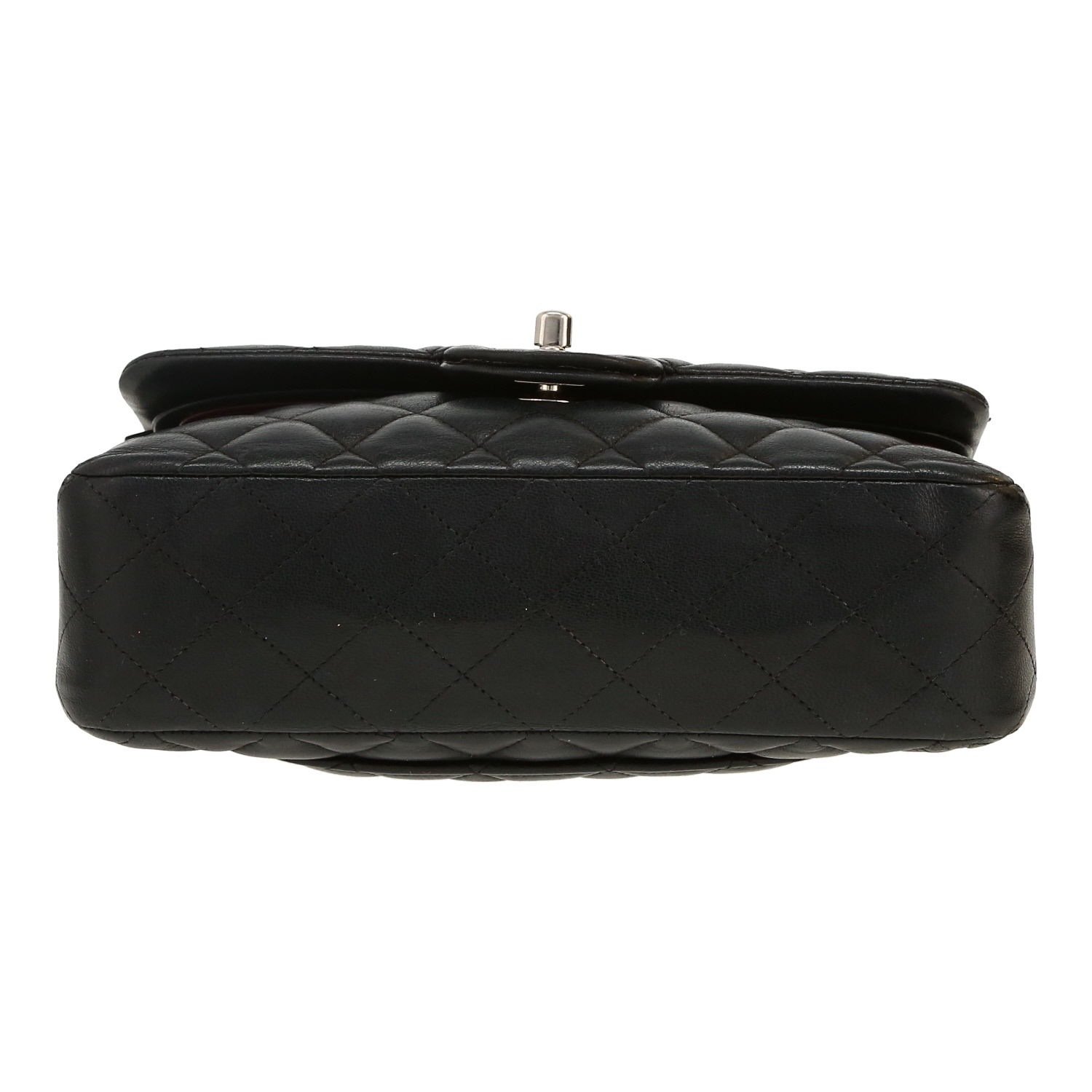 Chanel  Timeless Petit handbag  in black quilted leather - Detail D1