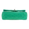 Borsa a tracolla Chanel  Mini Timeless in pelle verniciata e foderata verde - Detail D1 thumbnail