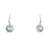 Dior Oui earrings in white gold, aquamarine and diamonds - 00pp thumbnail