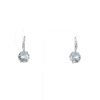 Dior Oui earrings in white gold, aquamarine and diamonds - 360 thumbnail