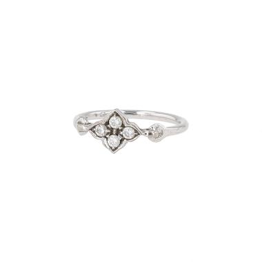 Bague Cartier Inde Mystérieuse en or blanc et diamants