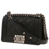 Borsa a tracolla Chanel  Boy modello piccolo  in pelle trapuntata nera - 00pp thumbnail