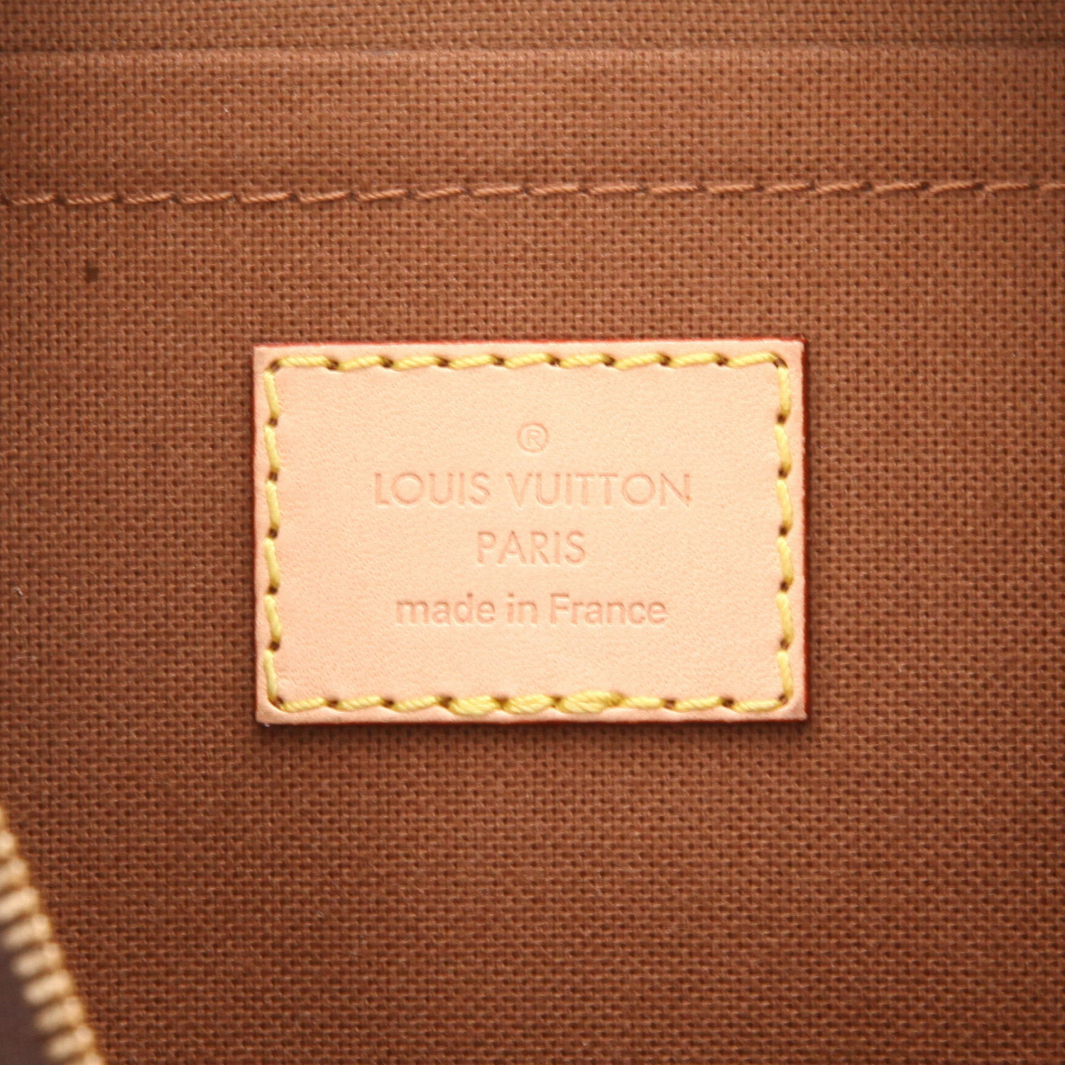 Borsa a tracolla Louis Vuitton  Multi-Pochette in tela monogram marrone e pelle naturale - Detail D2
