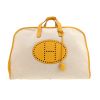 Borsa da viaggio Hermès  Victoria - Travel Bag in tela "H" e pelle gialla - 360 thumbnail