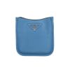 Borsa a tracolla Prada   in pelle martellata blu - 360 thumbnail
