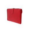Pochette Hermès  Jige en cuir Courchevel rouge - Detail D6 thumbnail