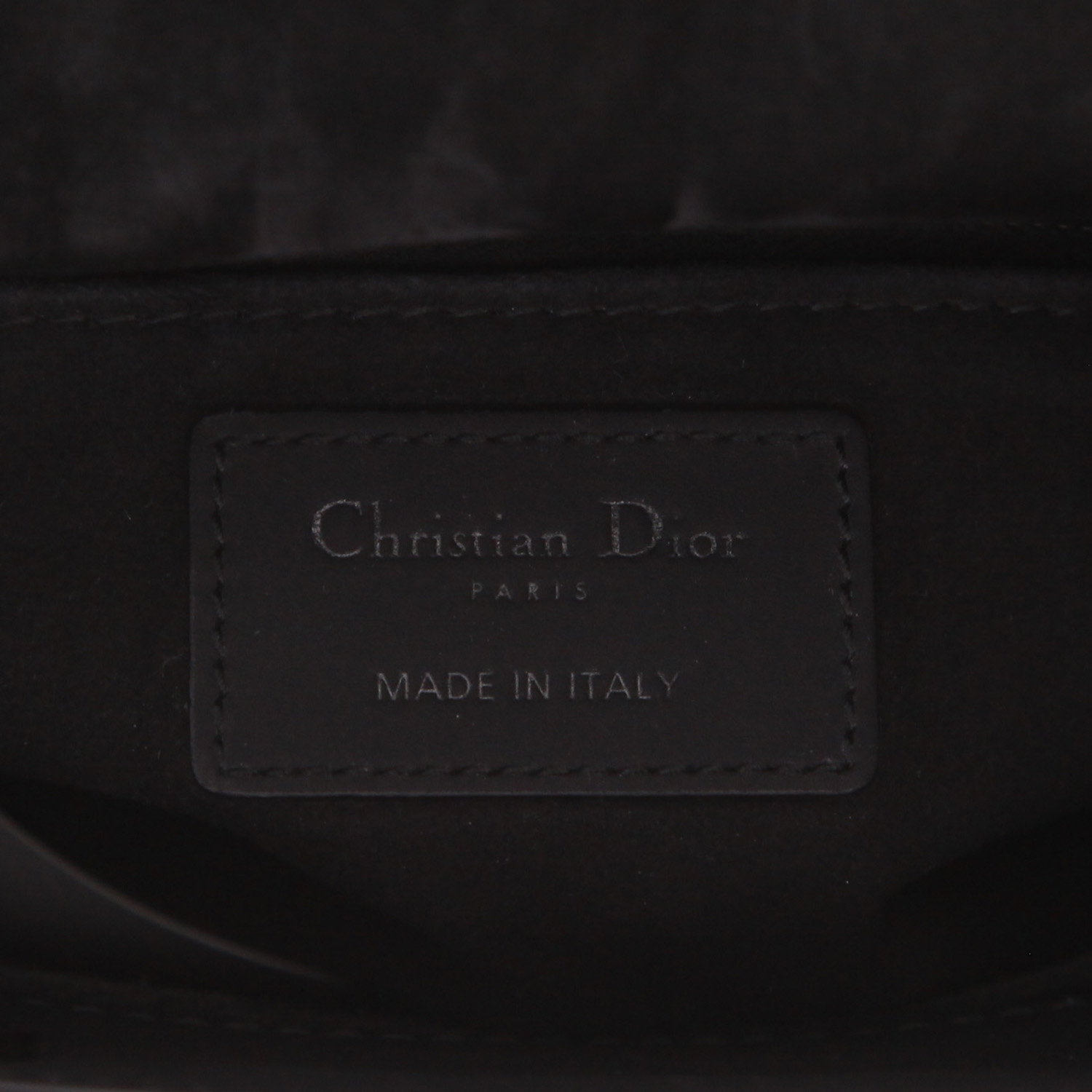 Bolso de mano Dior  Lady Dior en cuero cannage negro - Detail D2