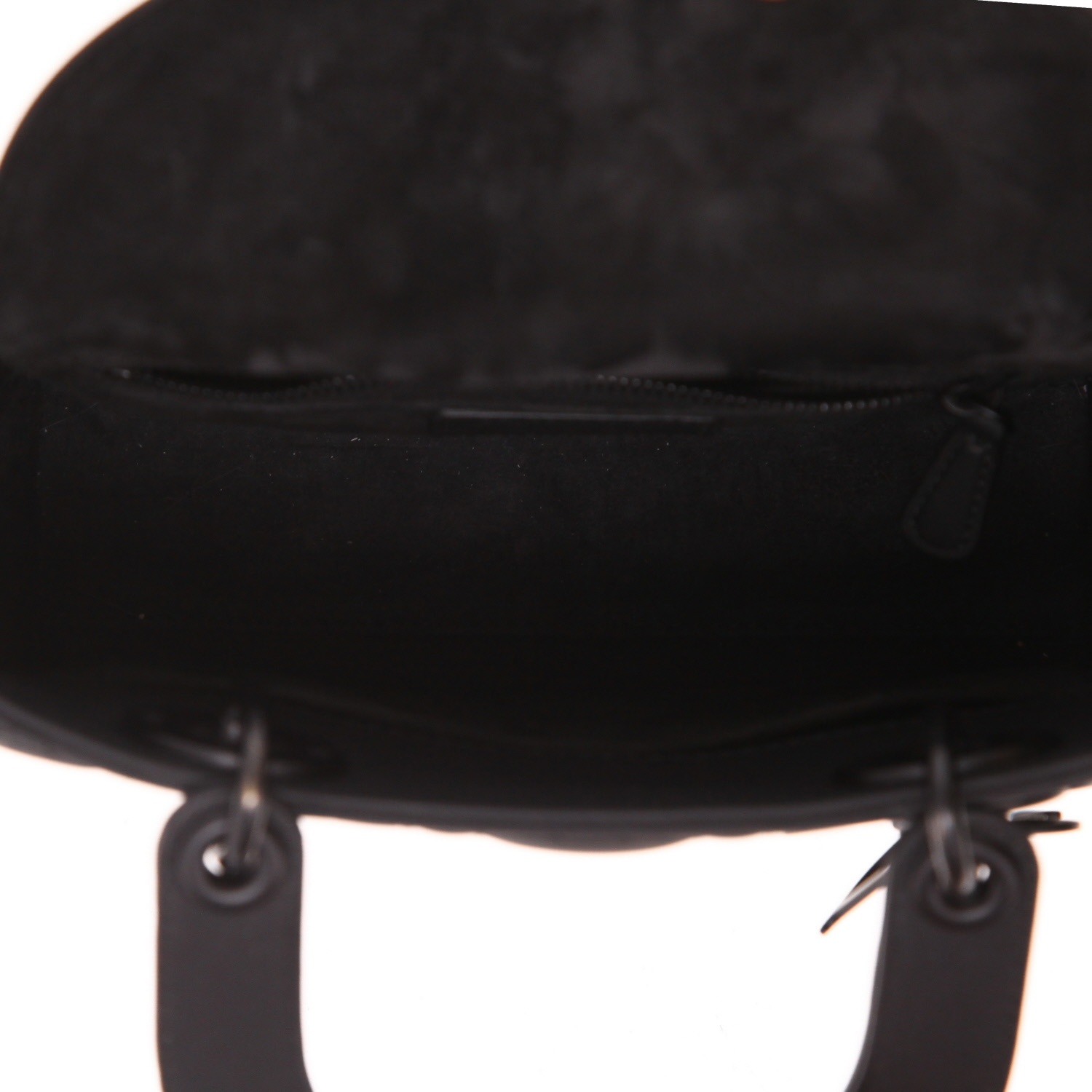 Sac à main Dior  Lady Dior en cuir cannage noir - Detail D3