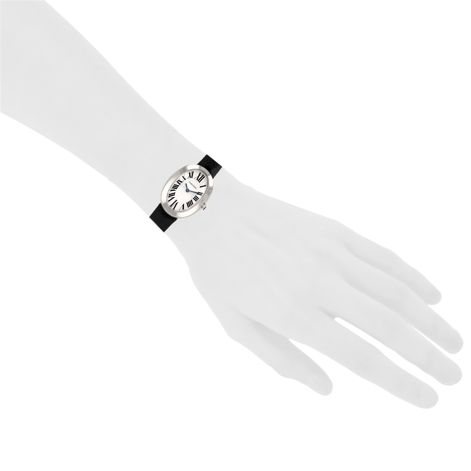 Cartier Baignoire  medium model  in white gold Ref: Cartier - 3065  Circa 2000 - Detail D1