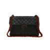 Chanel  Vintage shoulder bag  in black quilted leather  and blackened metal - 360 thumbnail