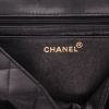 Chanel  Vintage shoulder bag  in black quilted leather  and blackened metal - Detail D2 thumbnail