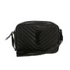 Saint Laurent  Lou Sac Caméra shoulder bag  in black chevron quilted leather - 360 thumbnail