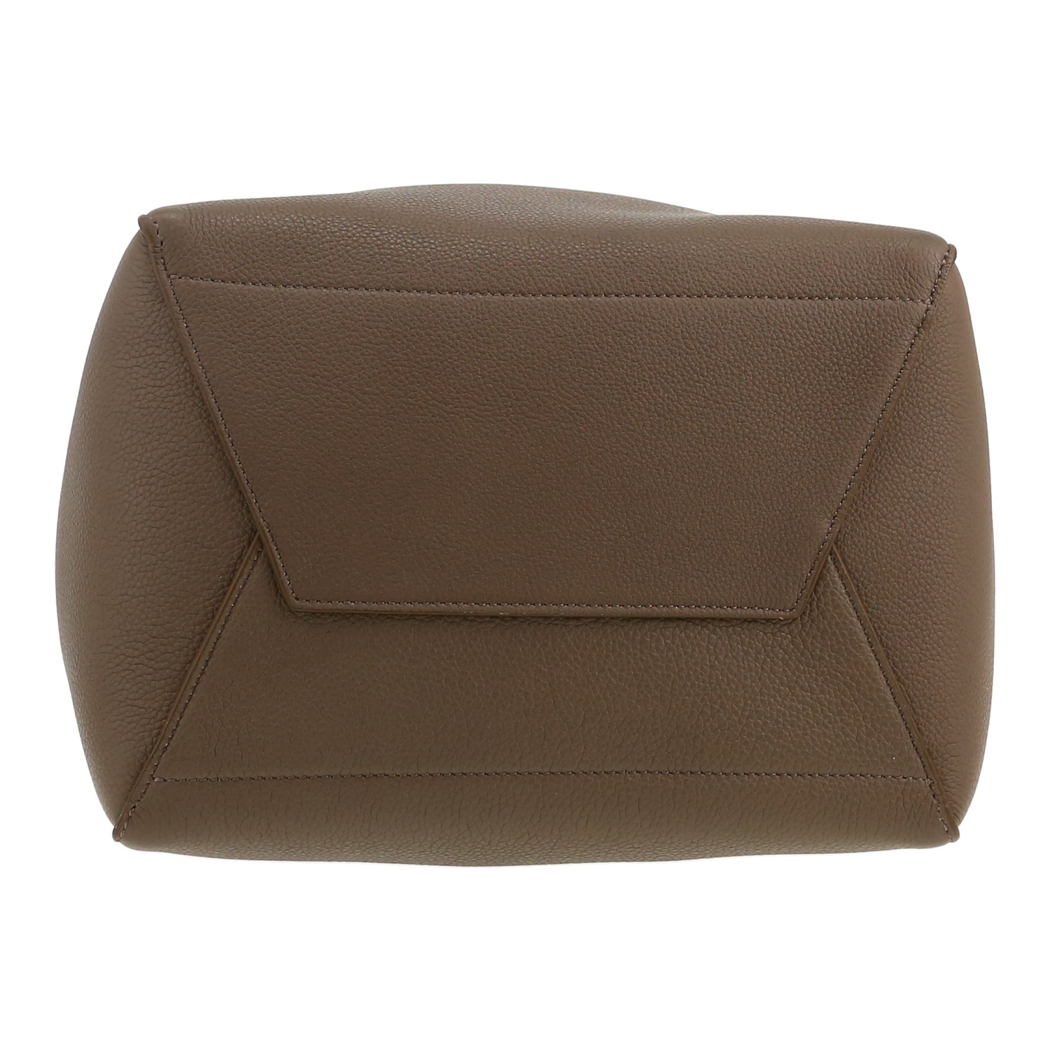 Celine  Sac Sangle handbag  in taupe grained leather - Detail D1