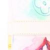 Bolsa de viaje Louis Vuitton  Keepall Editions Limitées en lona Monogram multicolor y cuero blanco - Detail D2 thumbnail