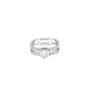 Anello Dinh Van Le Cube Diamant modello grande in oro bianco e diamanti - 360 thumbnail