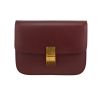 Sac bandoulière Celine  Classic Box en cuir box bordeaux - 360 thumbnail