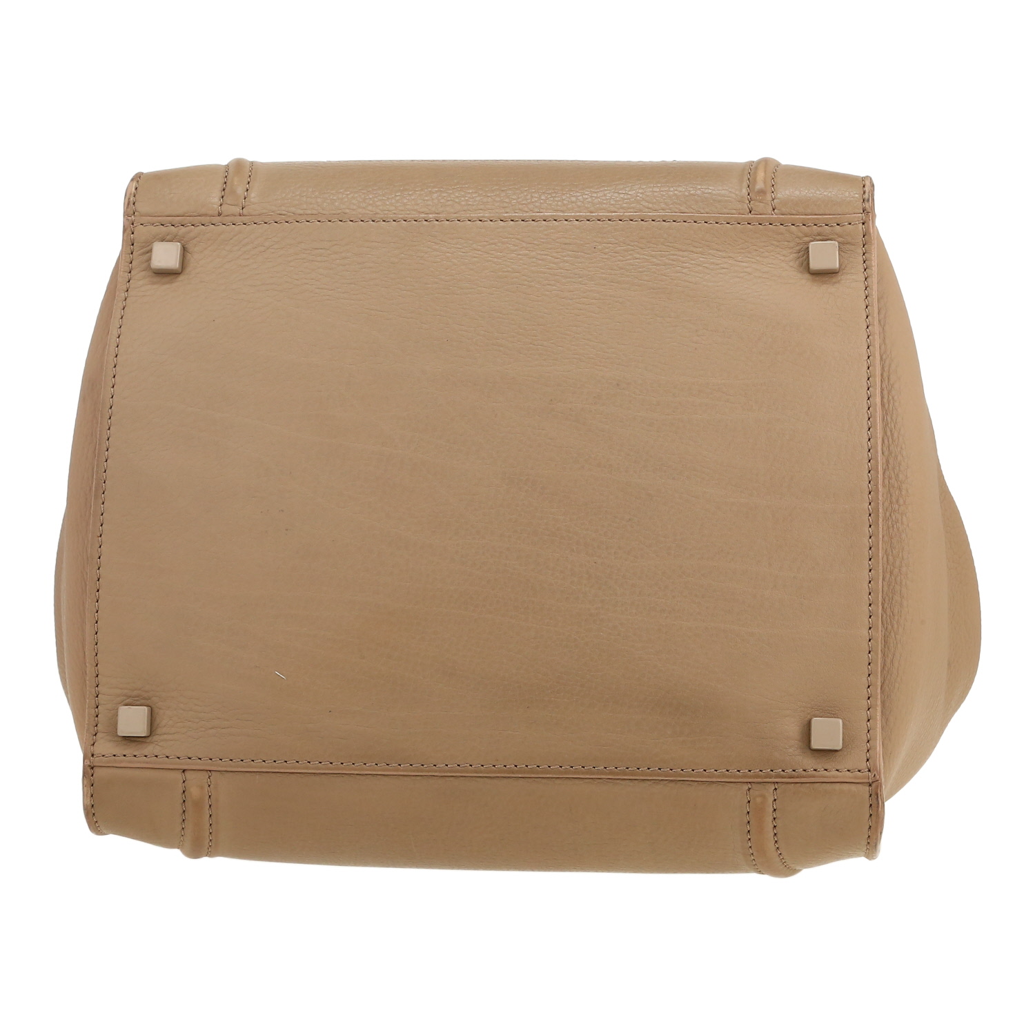 Sac à main Celine  Phantom en cuir beige - Detail D1