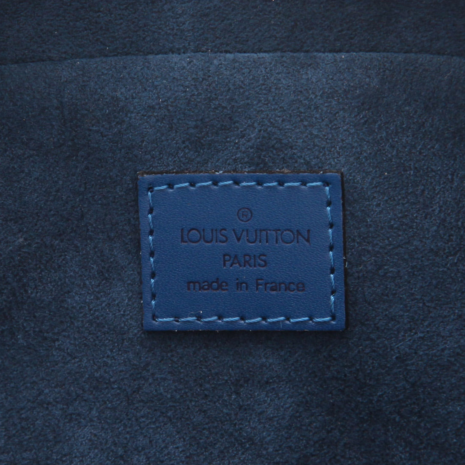Louis Vuitton  Sablons handbag  in blue epi leather - Detail D2