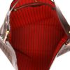 Louis Vuitton  Delightful bag worn on the shoulder or carried in the hand  in ebene damier canvas  and brown leather - Detail D3 thumbnail