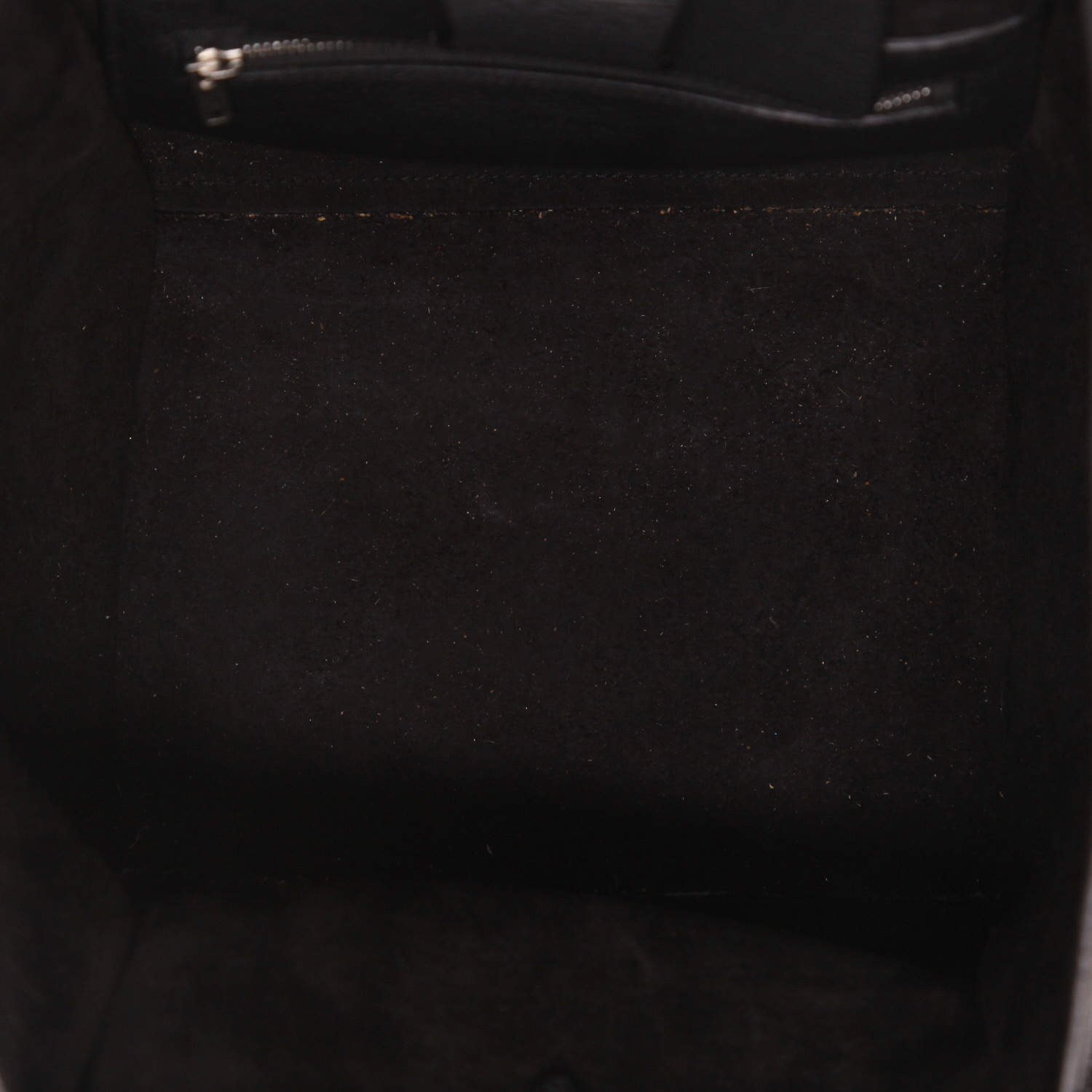 Borsa Celine  Big Bag modello piccolo  in pelle martellata nera - Detail D3