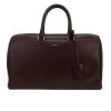 Saint Laurent  Duffle handbag  in plum leather - 360 thumbnail