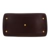 Sac à main Saint Laurent  Duffle en cuir aubergine - Detail D1 thumbnail