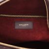 Sac à main Saint Laurent  Duffle en cuir aubergine - Detail D2 thumbnail