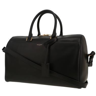 Sac à main Saint Laurent  Duffle en cuir noir