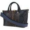Bolso de mano Chloé   en piel de pitón y cuero azul - 00pp thumbnail