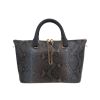Bolso de mano Chloé   en piel de pitón y cuero azul - 360 thumbnail